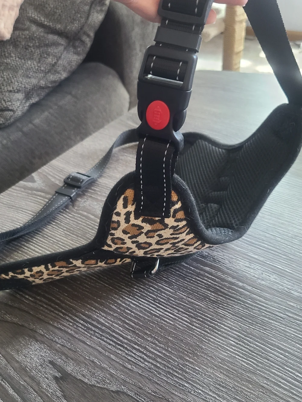Leopard Print Dog Harness - Adjustable Comfort Vest